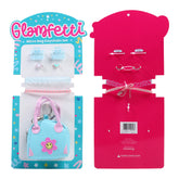 Glamfetti Microbag Keychain with Hair Accessories Set